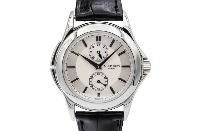 Patek Philippe Travel Time 37mm Black Leather 5134P-001 2007