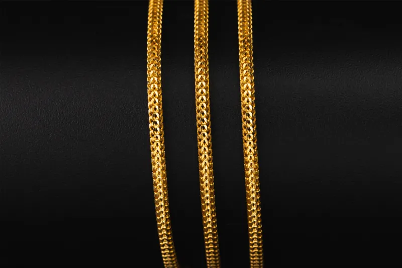 22ct Yellow Gold Franco Chain 21" 2.45mm 20.8g