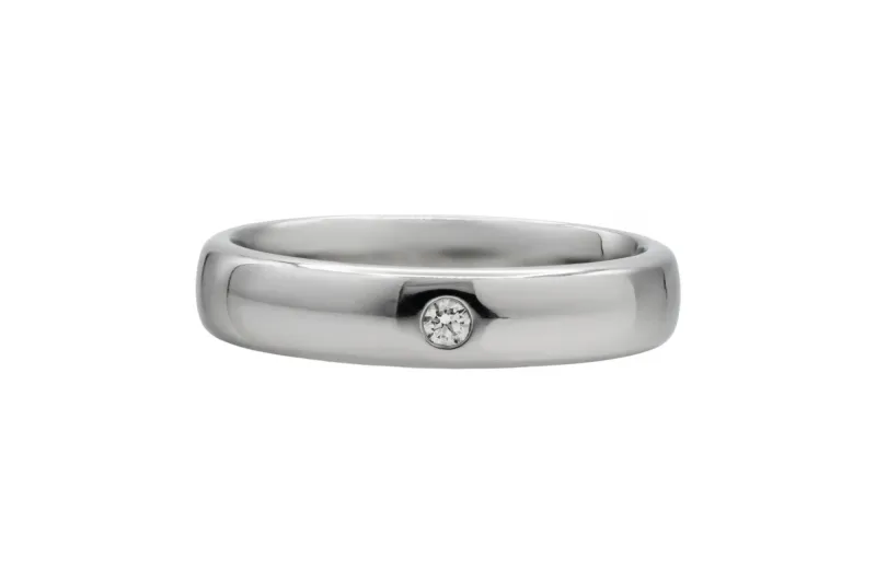 Platinum Diamond Wedding Band 0.15ct 6.9g