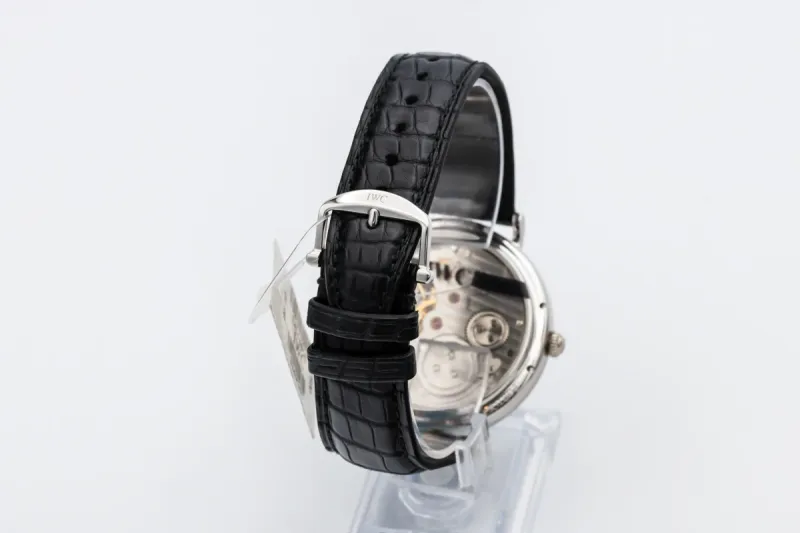 IWC Portofino Hand-Wound 46mm Black Leather IW544805 2008 UNWORN