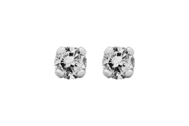 18ct White Gold Diamond Stud Earrings  0.20ct