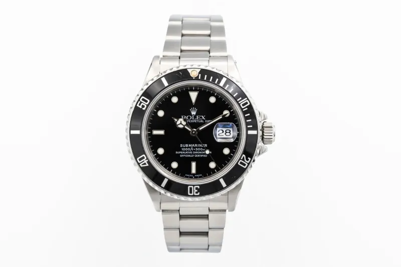 Rolex Submariner Date 40mm Stainless Steel Oyster 16800 1986