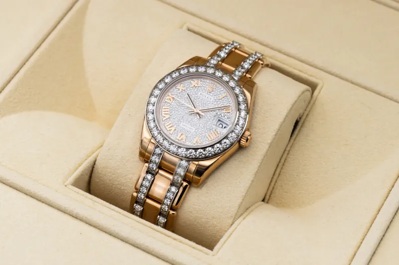 Rolex Pearlmaster 34mm 18ct Rose Gold Pearlmaster 81285 2019 UNWORN