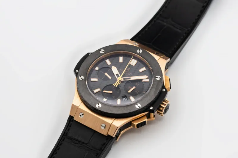Hublot Big Bang Chronograph 44mm Black Leather 301.PM.1780.RX Circa 2015