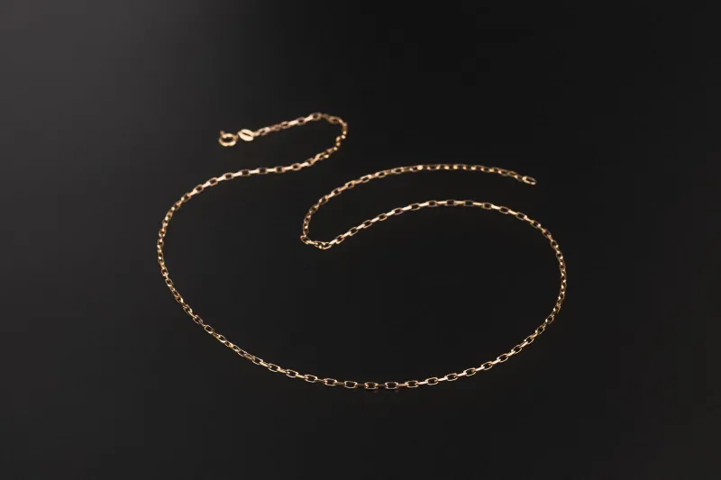 9ct Yellow Gold Anchor Link Chain 21" 5g