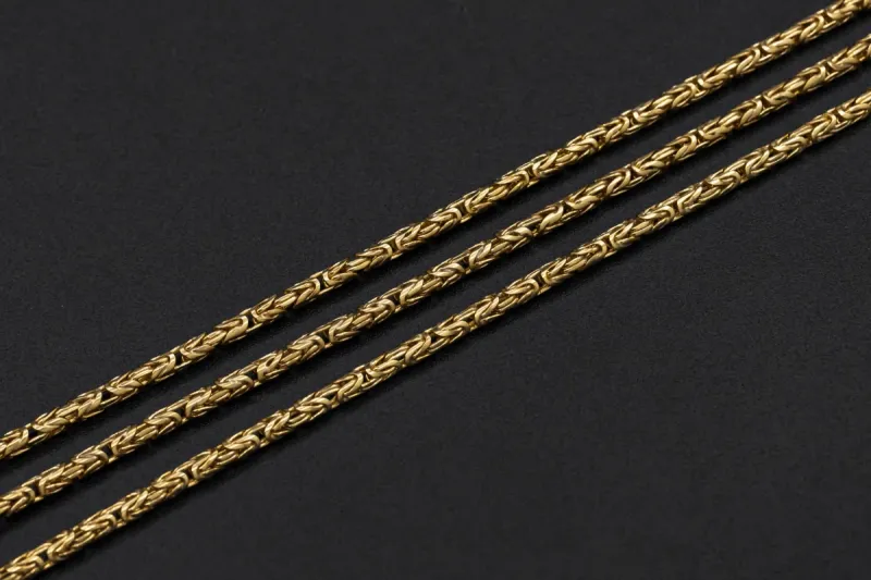 9ct Yellow Gold Byzantine Chain 30.2g