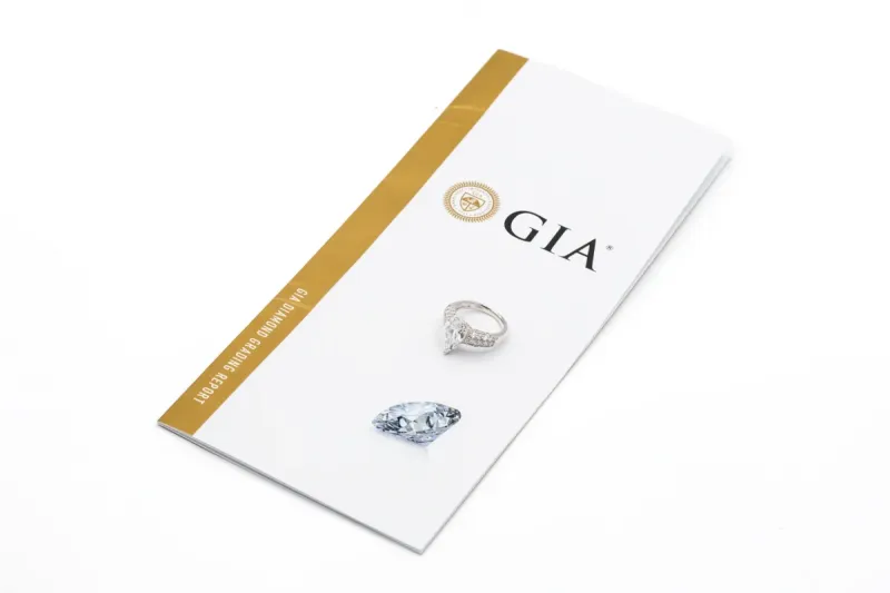18ct White Gold Pear Cut Diamond Pavé Engagement Ring 3.07ct GIA Certified