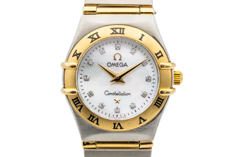 OMEGA Constellation Ladies 22mm Steel & 18ct Yellow Gold 1262.75.00 Circa 1990s