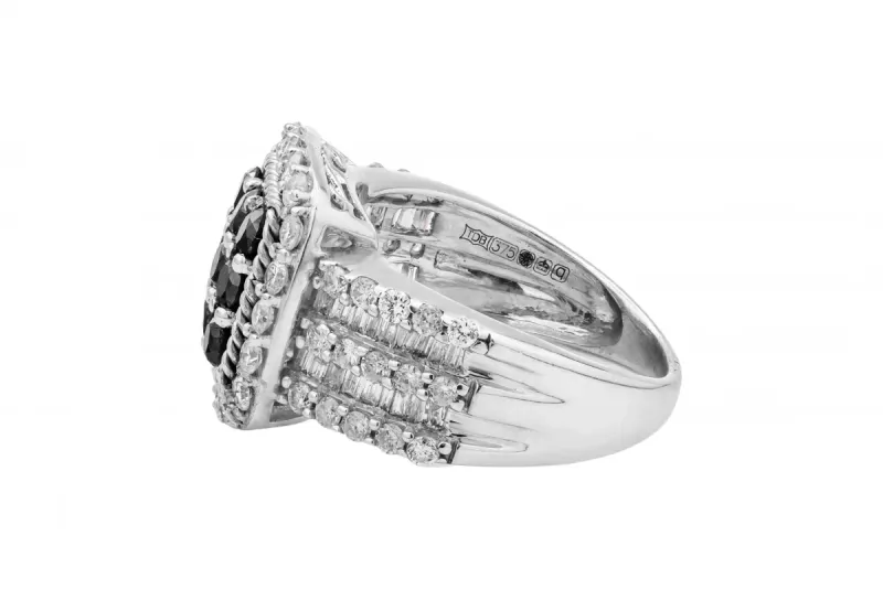 9ct White Gold Diamond Ring