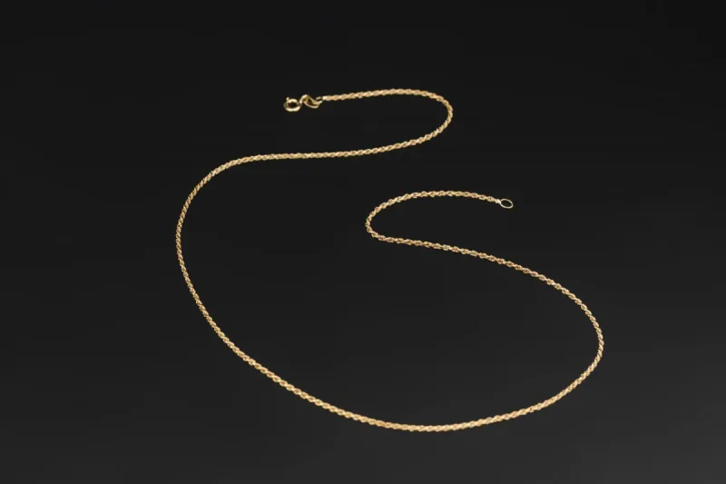 18ct Yellow Gold Rope Chain 18" 4.4g