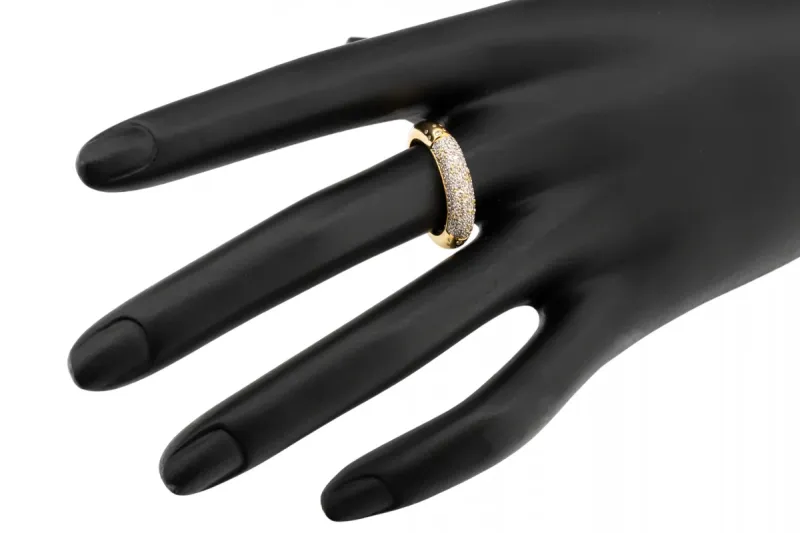 18ct Yellow Gold Scattered Diamond Ring 0.51ct