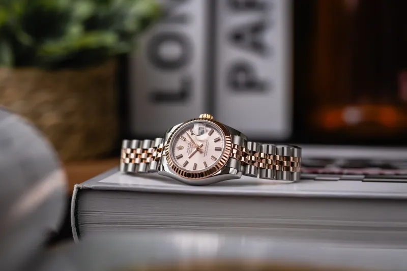 Rolex Lady DateJust 26mm Steel & 18ct Rose Gold Jubilee 179171 2006