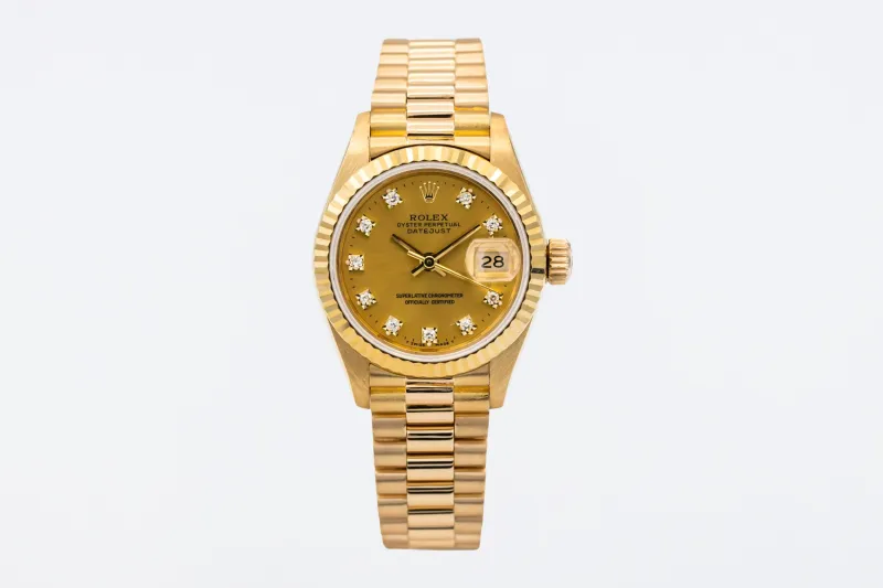 Rolex Lady-DateJust 26mm 18ct Yellow Gold Presidential 69178 1991