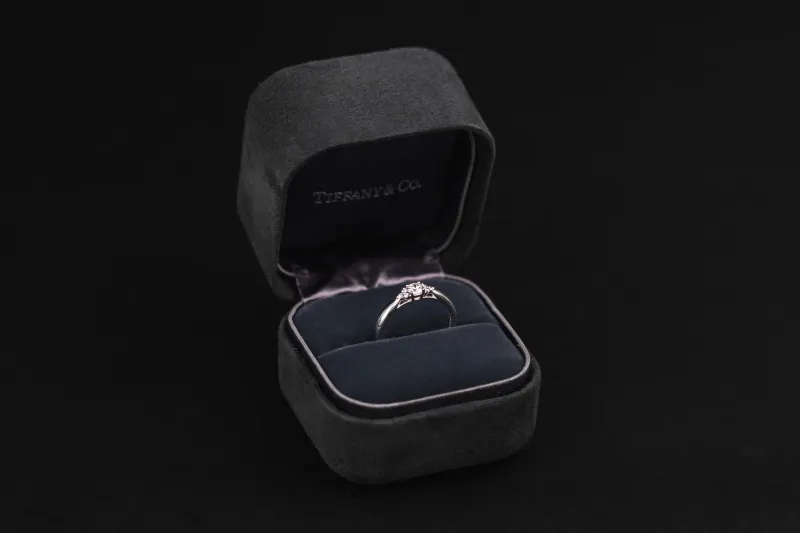 Tiffany & Co. Harmony® Diamond Cluster Side Stone Ring Platinum 0.21ct