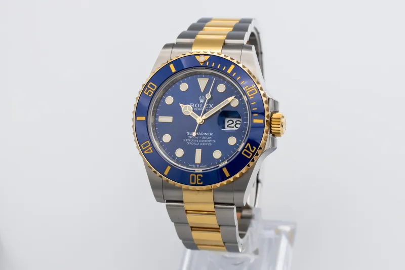 Rolex Submariner 41mm 'Bluesy' Steel & 18ct Yellow Gold Oyster 126613LB 2022