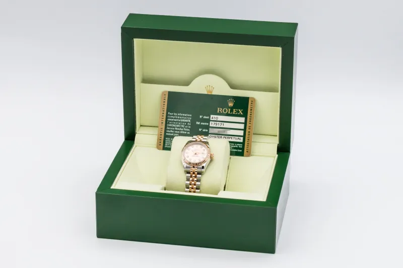 Rolex Lady DateJust 26mm Steel & 18ct Rose Gold Jubilee 179171 2008