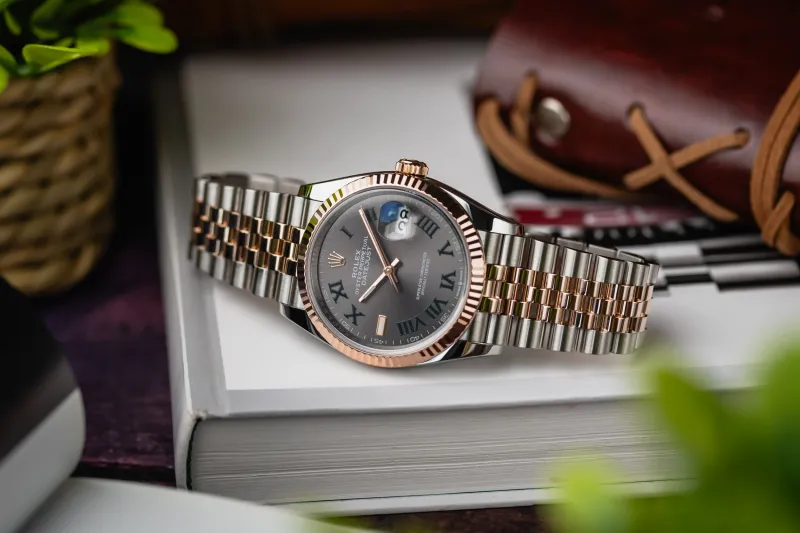 Rolex DateJust 36mm 'Wimbledon' Steel & 18ct Rose Gold Jubilee 126231 2021