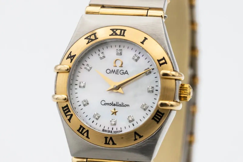 OMEGA Constellation Ladies 22mm Steel & 18ct Yellow Gold 1262.75.00 Circa 1990s
