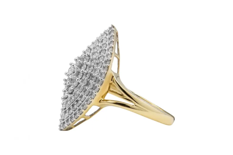 9ct Yellow Gold Diamond Ring 1.04ct