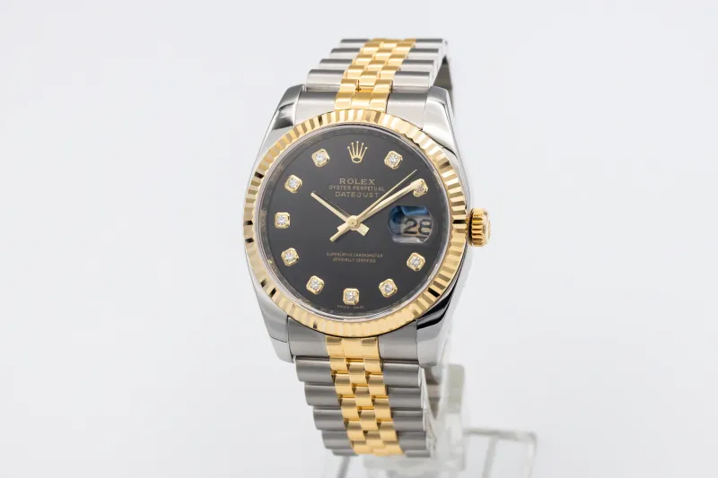 Rolex DateJust 36mm Steel & 18ct Yellow Gold Jubilee 116233 2010