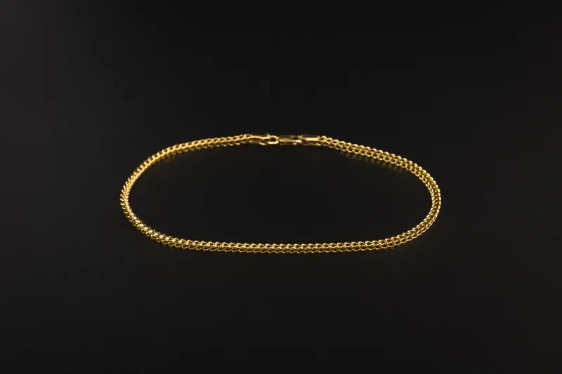 9ct Yellow Gold Franco Bracelet 5.3g