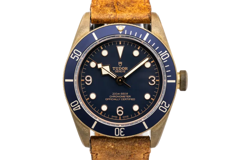 Tudor Black Bay Bronze 43mm Aged Tan Leather 79250BB 2018