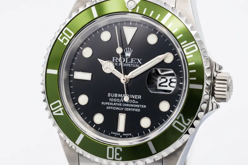Rolex Submariner Date 40mm 'Kermit' Stainless Steel Oyster 16610LV 2006