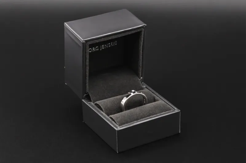 Georg Jensen 18ct White Gold Diamond Fusion End Ring 1367 End AB