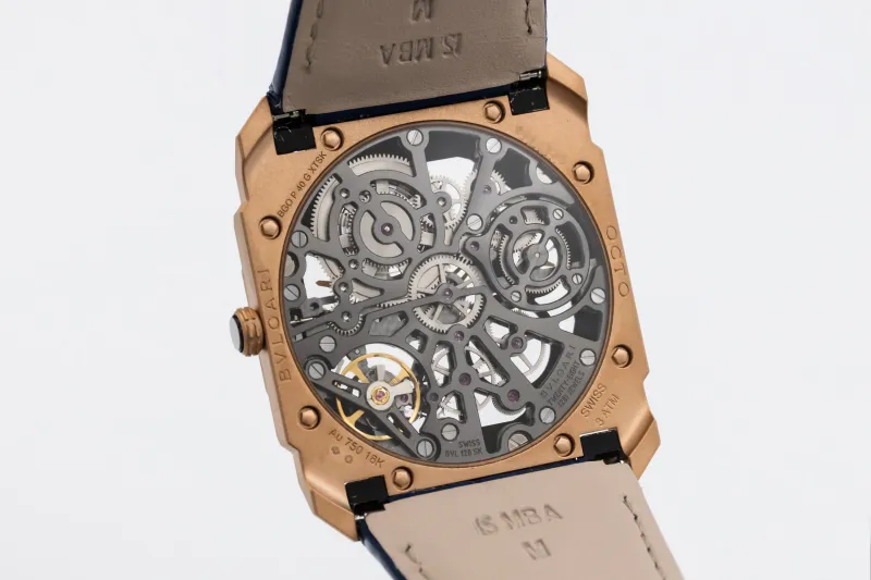 Bvlgari Octo Finissimo Skeleton 40mm Blue Leather 102946 2023