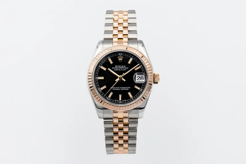 Rolex DateJust 31mm Steel & 18ct Rose Gold Jubilee 178271 2008