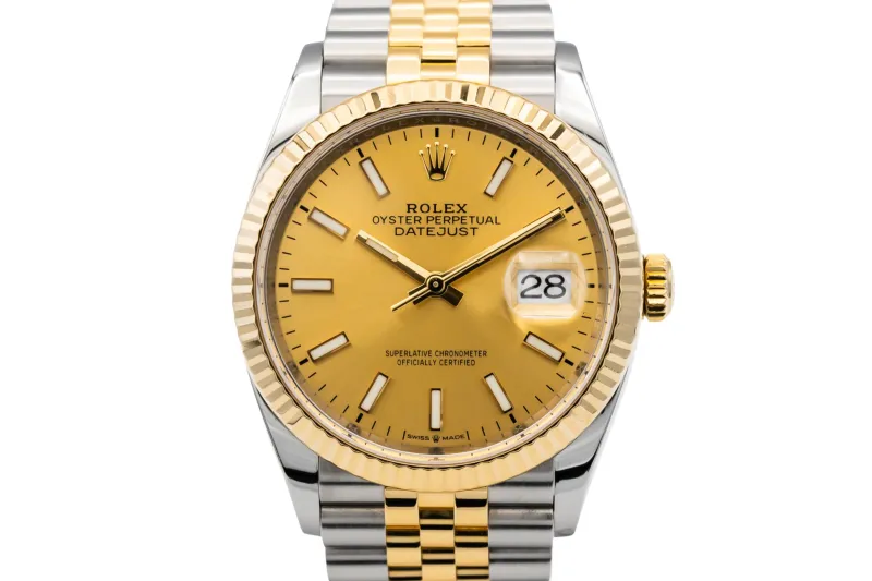 Rolex DateJust 36mm Steel & 18ct Yellow Gold Jubilee 126233 2018
