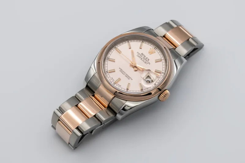 Rolex DateJust 36mm Steel & 18ct Rose Gold Oyster 116201 2015