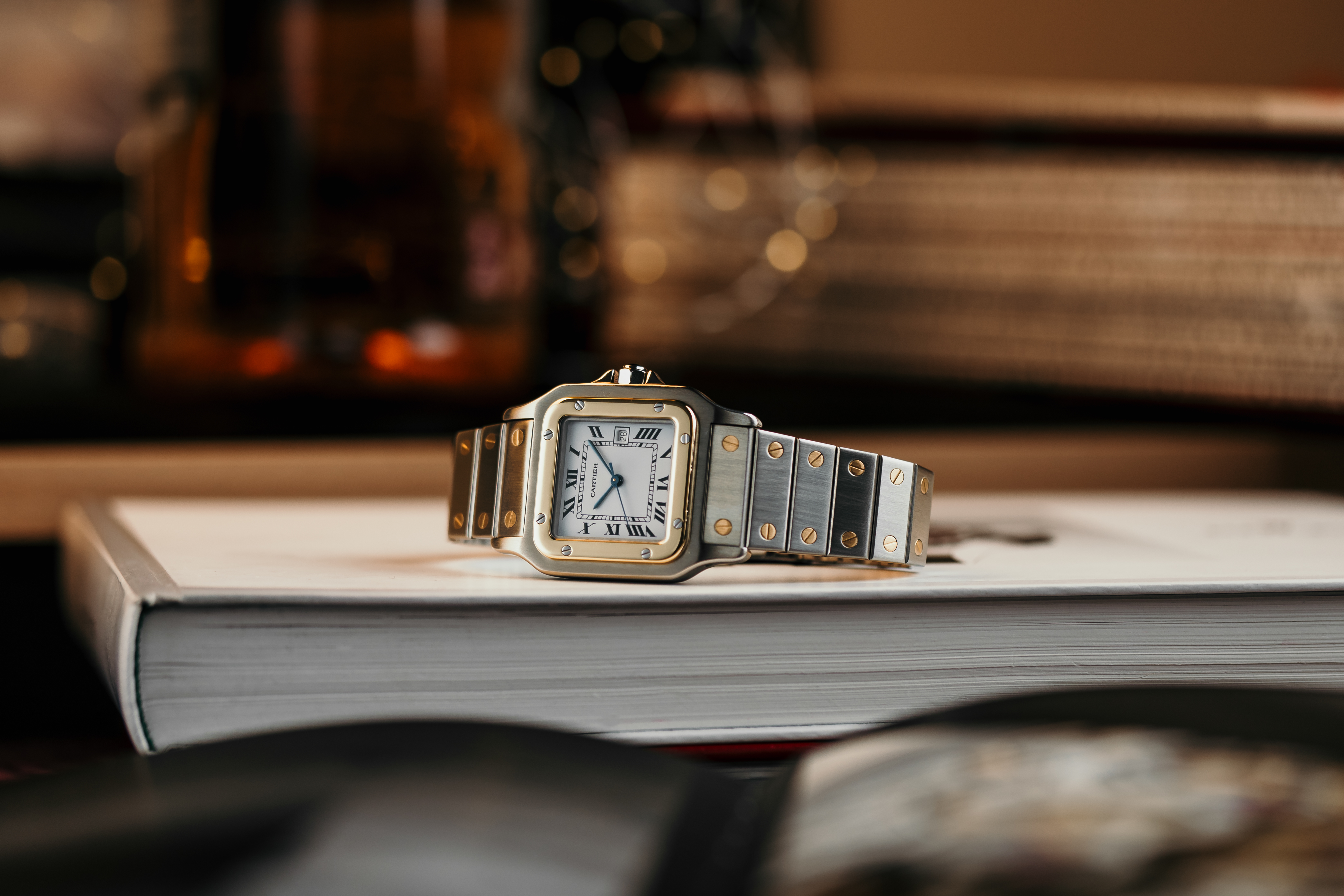 Cartier Santos Carree 29mm Steel & 18ct Yellow Gold 2961 Circa 