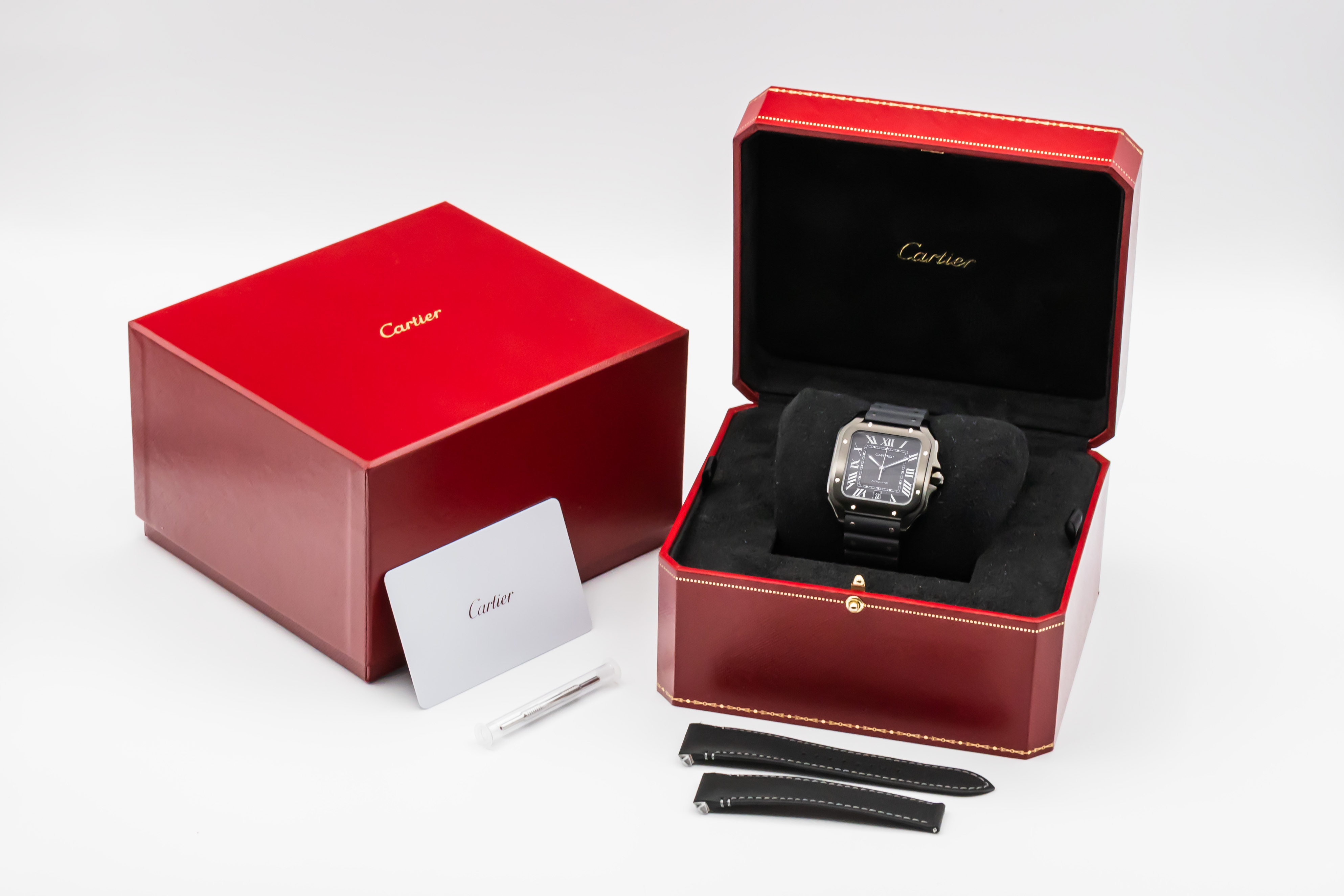 Cartier Santos De Cartier 39.8mm Black Rubber WSSA0045 2025 - Out