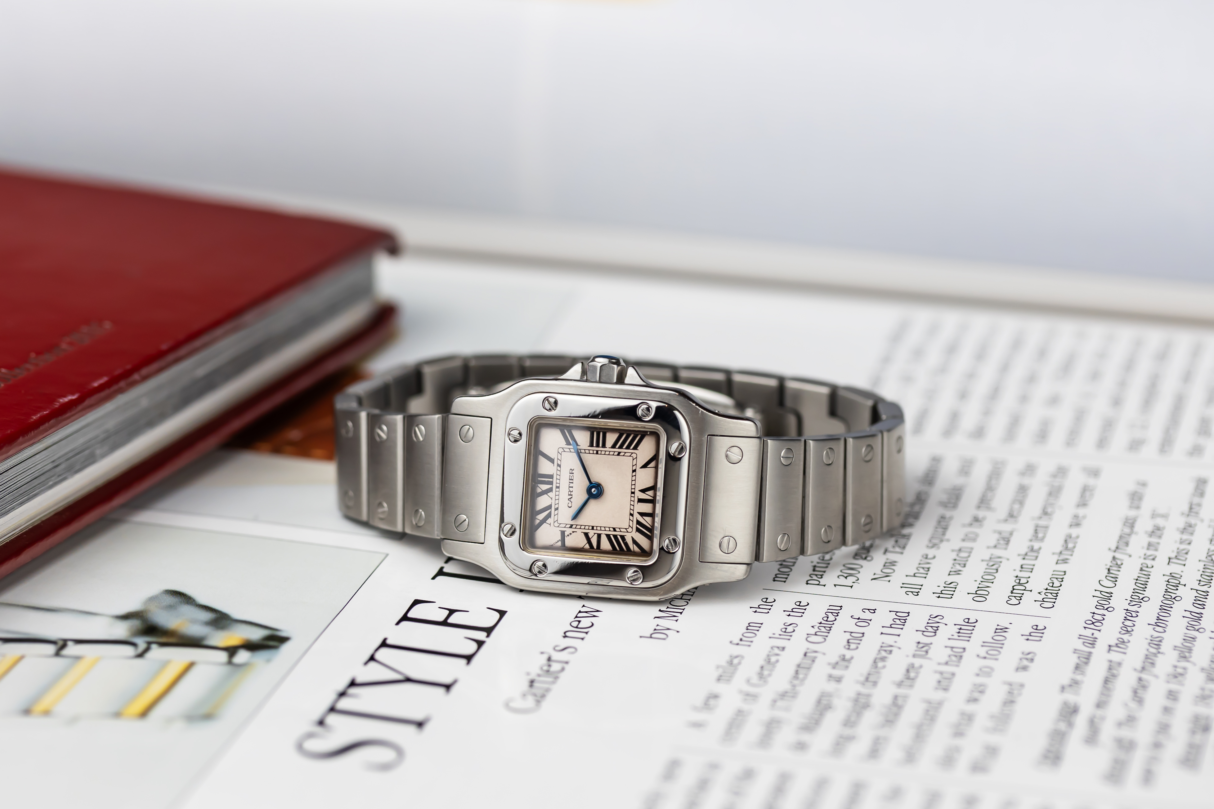 Cartier Santos Galbee 24mm Stainless Steel W20056D6/1565 Circa 2001