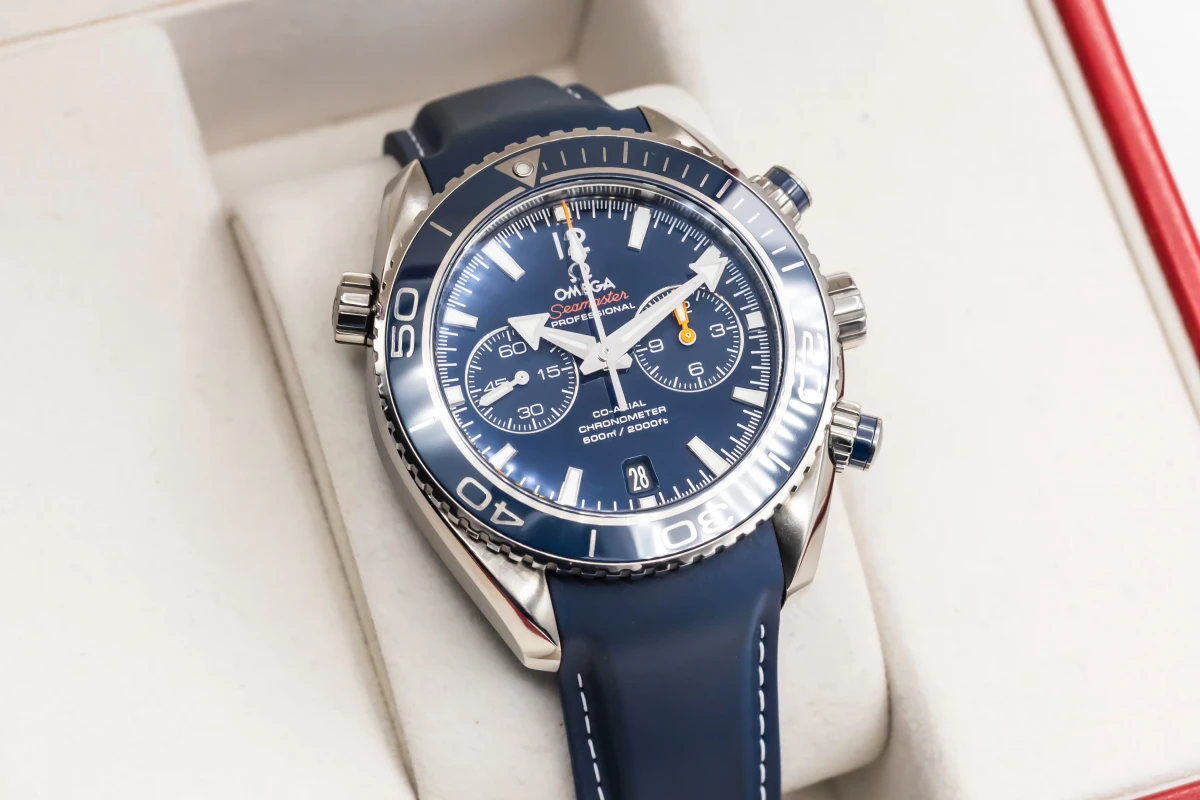 OMEGA Seamaster Planet Ocean Chronograph 45mm Blue Rubber 232.92