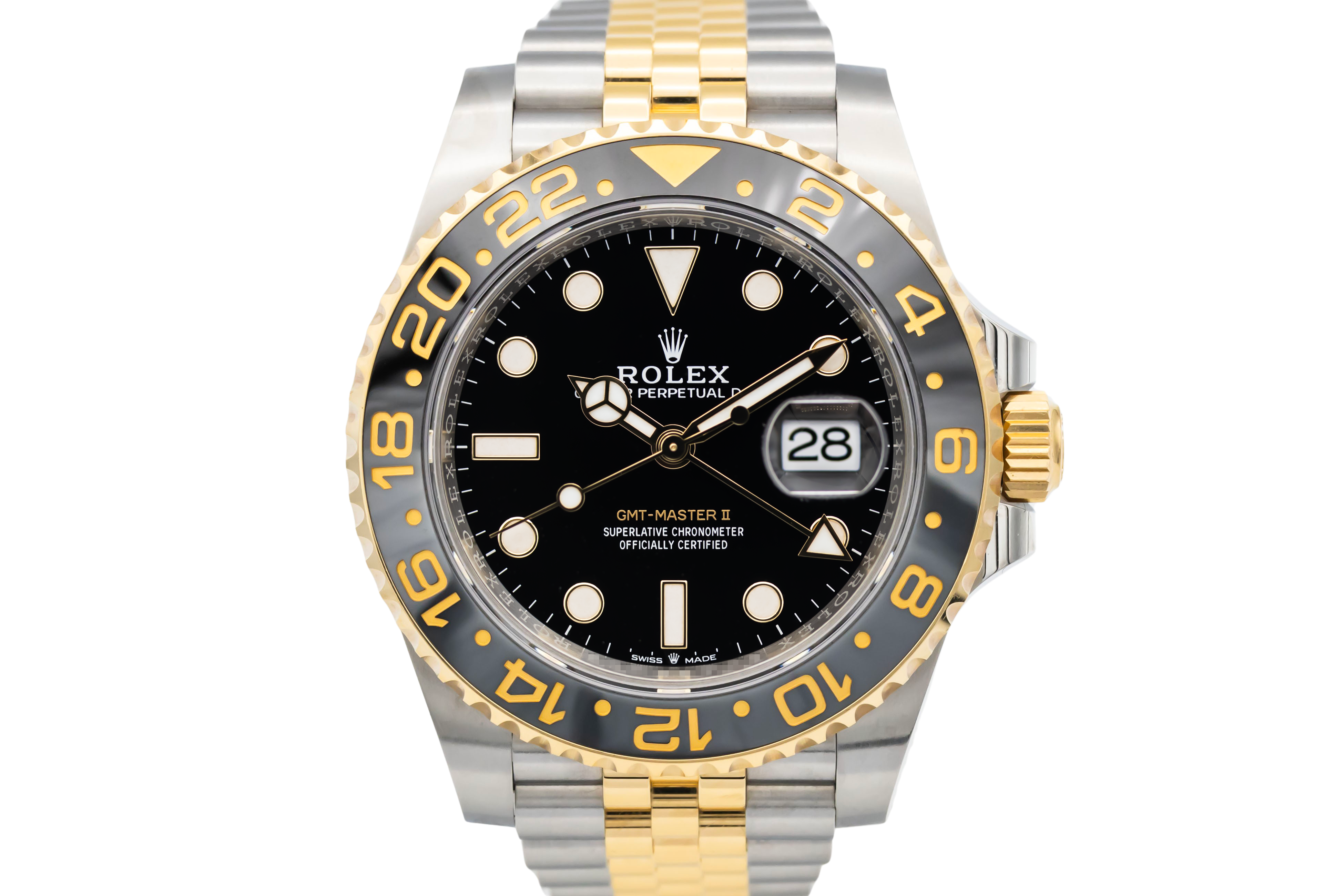 2022 MASTERS イエローフラッグ Rolex GMT-Master II 40mm 'Zombie' Steel & 18ct Yellow Gold Jubilee