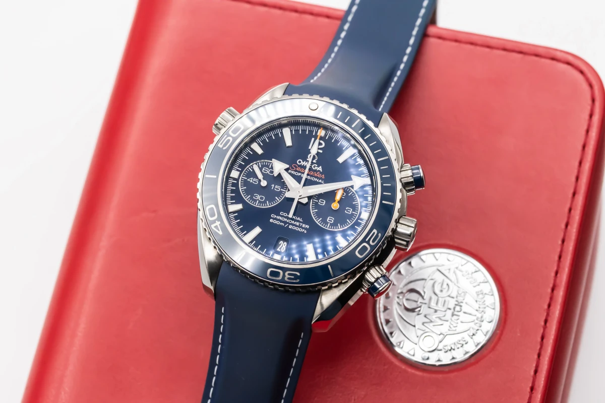 OMEGA Seamaster Planet Ocean Chronograph 45mm Blue Rubber 232.92