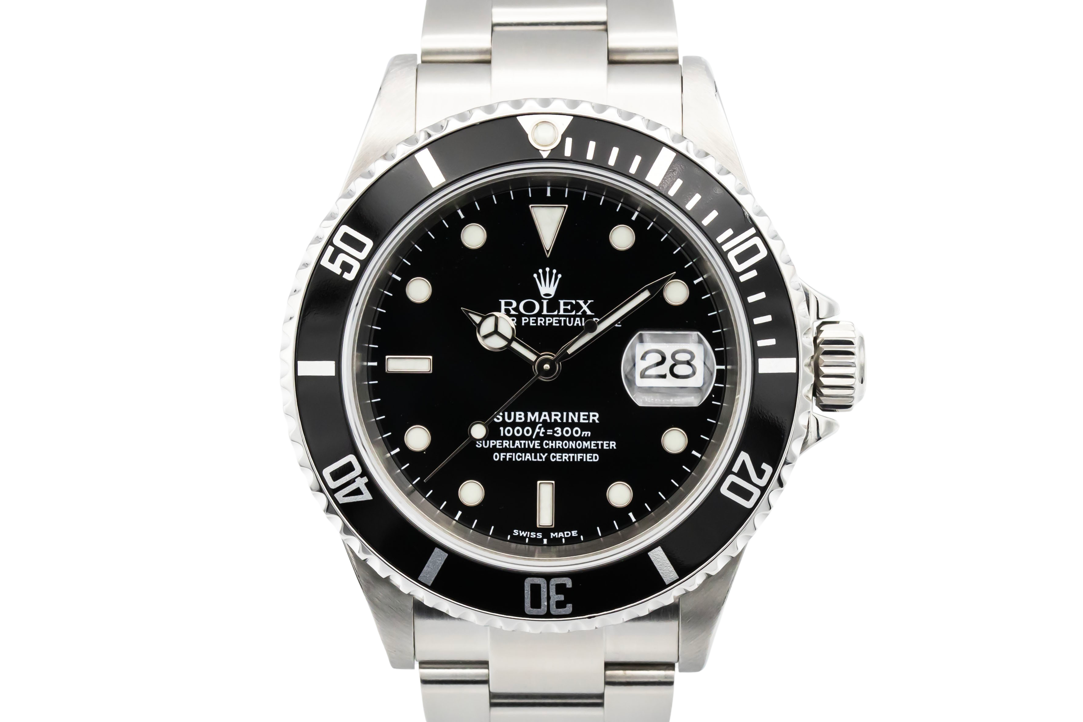 Rolex Submariner Date 40mm Stainless Steel Oyster 16610 2004
