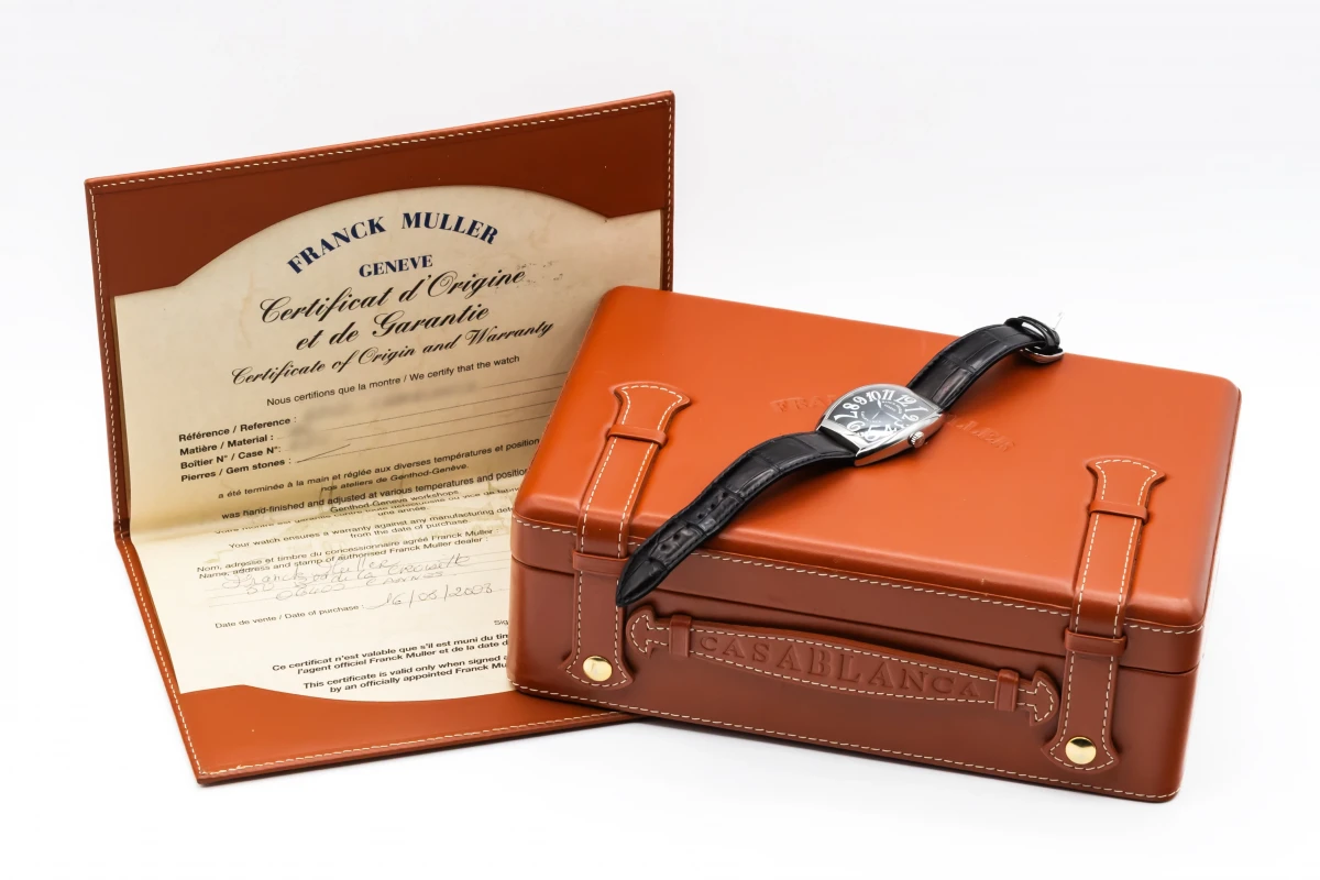 Franck Muller Casablanca 34mm Black Leather 6850 2008