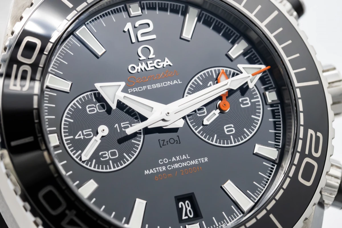 OMEGA Seamaster Planet Ocean Chronograph 45.5mm Black Leather