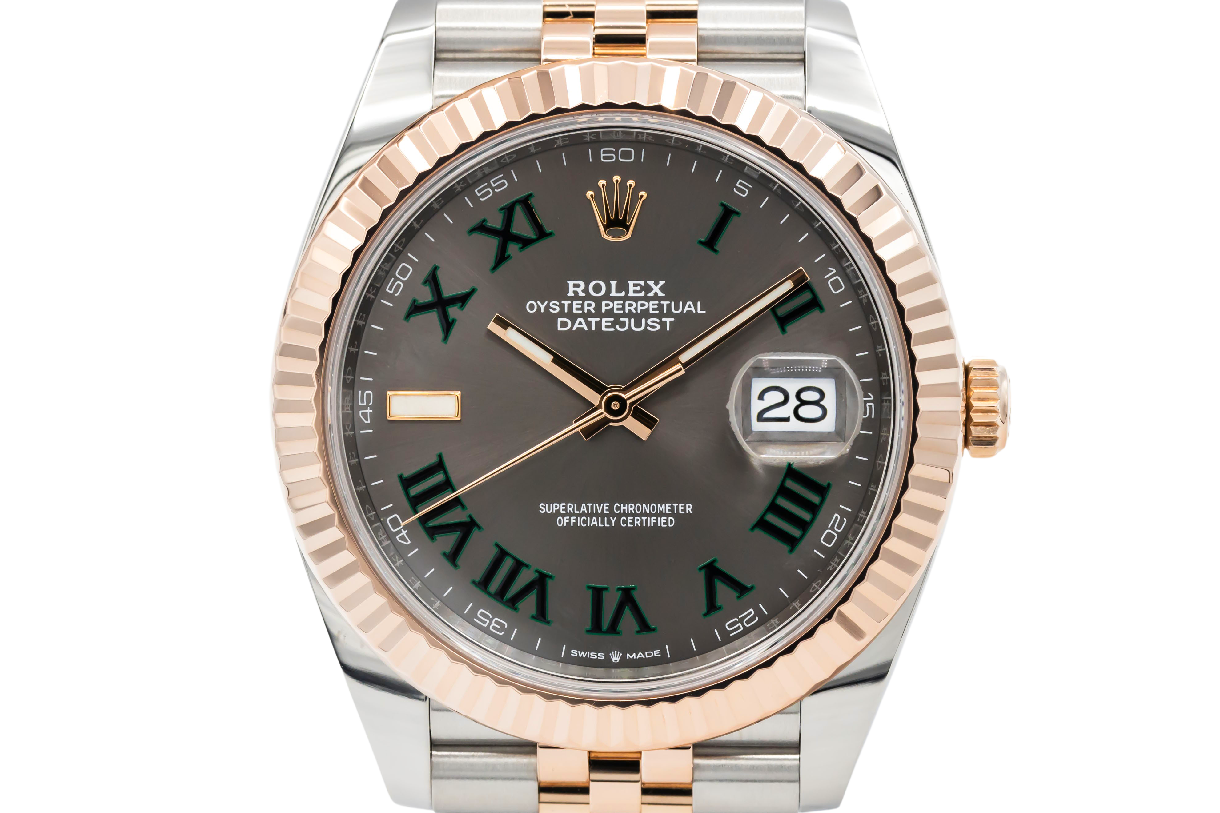 Rolex DateJust 41mm 'Wimbledon' Steel & 18ct Rose Gold Jubilee 126331 2021