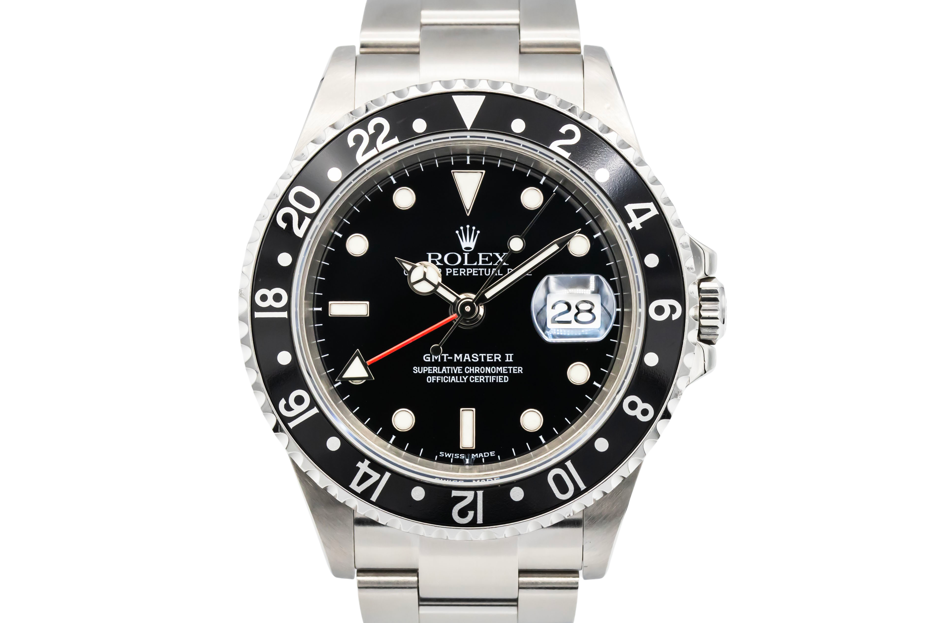 Rolex GMT-Master II 40mm Stainless Steel Oyster 16710 2002