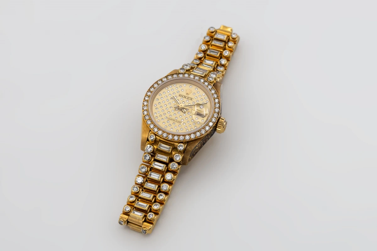 Rolex Lady DateJust 26mm 18ct Yellow Gold Octopussy Presidential