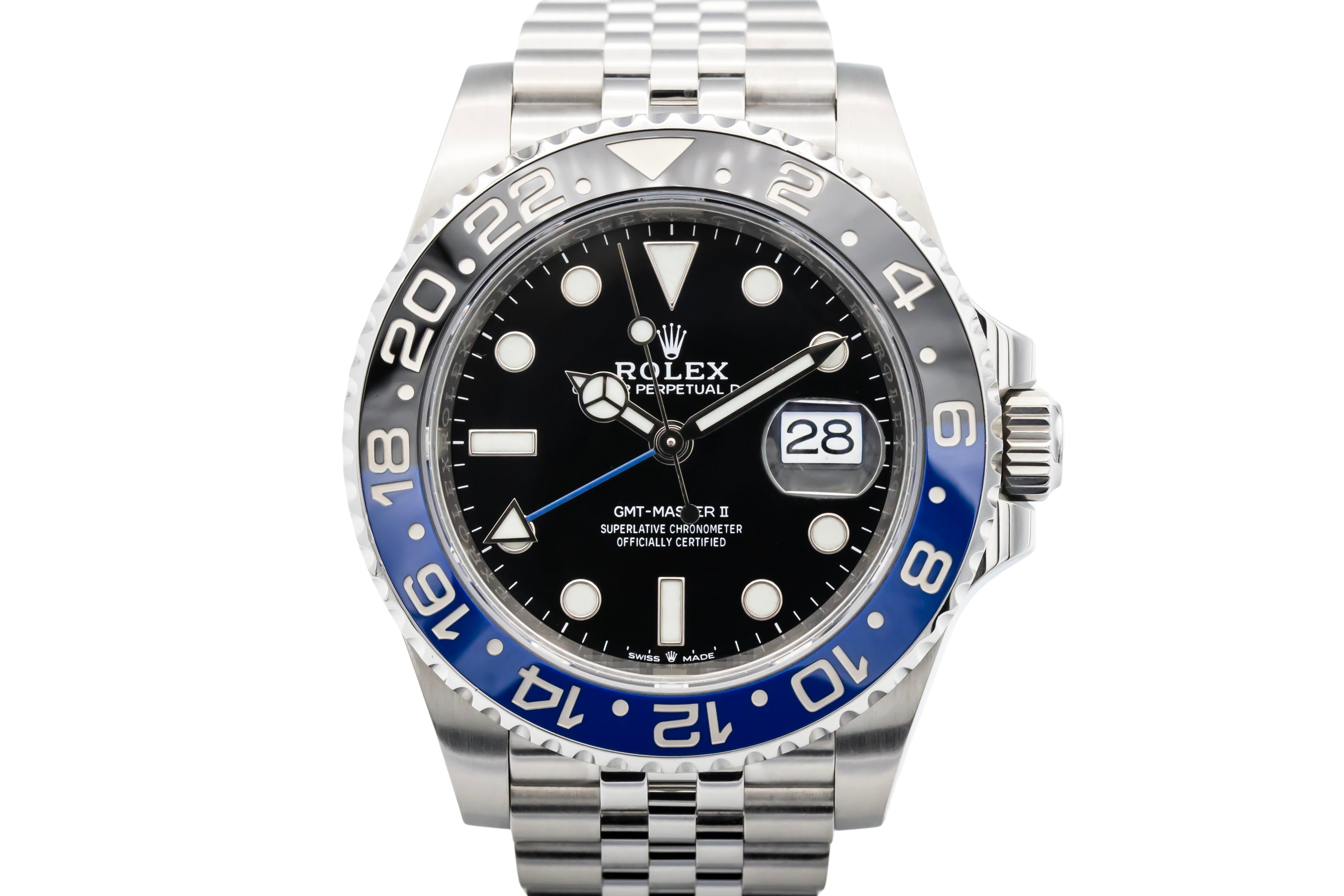 Rolex GMT Master II Stainless Steel Jubilee 40mm 'Batgirl' 126710BLNR 2021