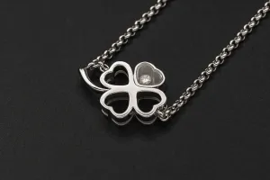 Chopard 18ct White Gold Happy Diamonds Good Luck Charm Bracelet 0.05ct  7.8g