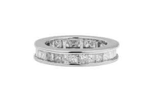 18ct White Gold Princess Cut Eternity Ring 0.56ct