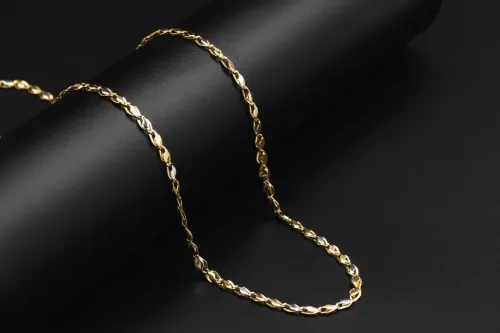 18ct Yellow & White Gold Fancy Chain 5.8g
