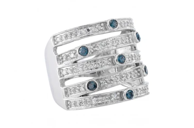 9ct White Gold Diamond Ring