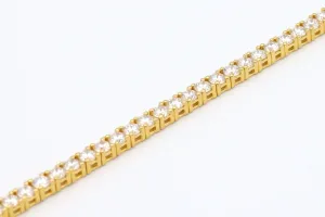18ct Yellow Gold Diamond Bracelet 9.3g